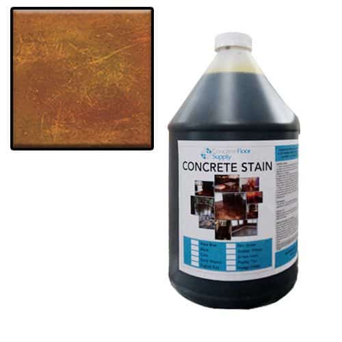 acid wash concrete brown